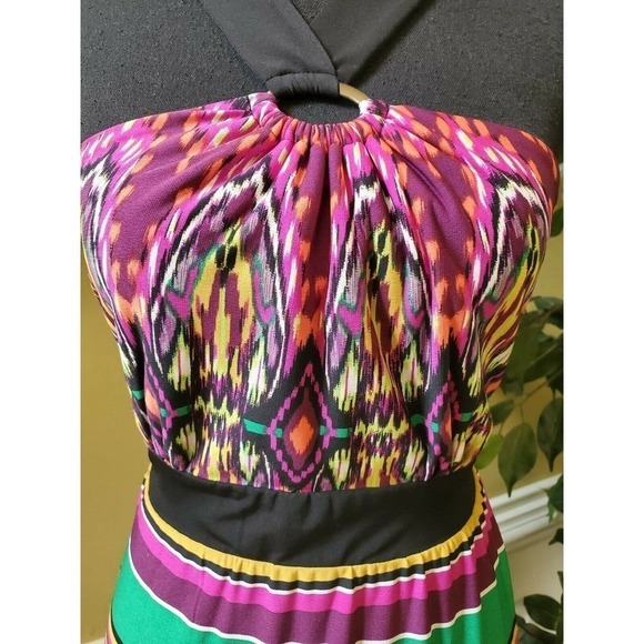 Emma & Michelle Medium Halter Tie Maxi Dress - Picture 6 of 12